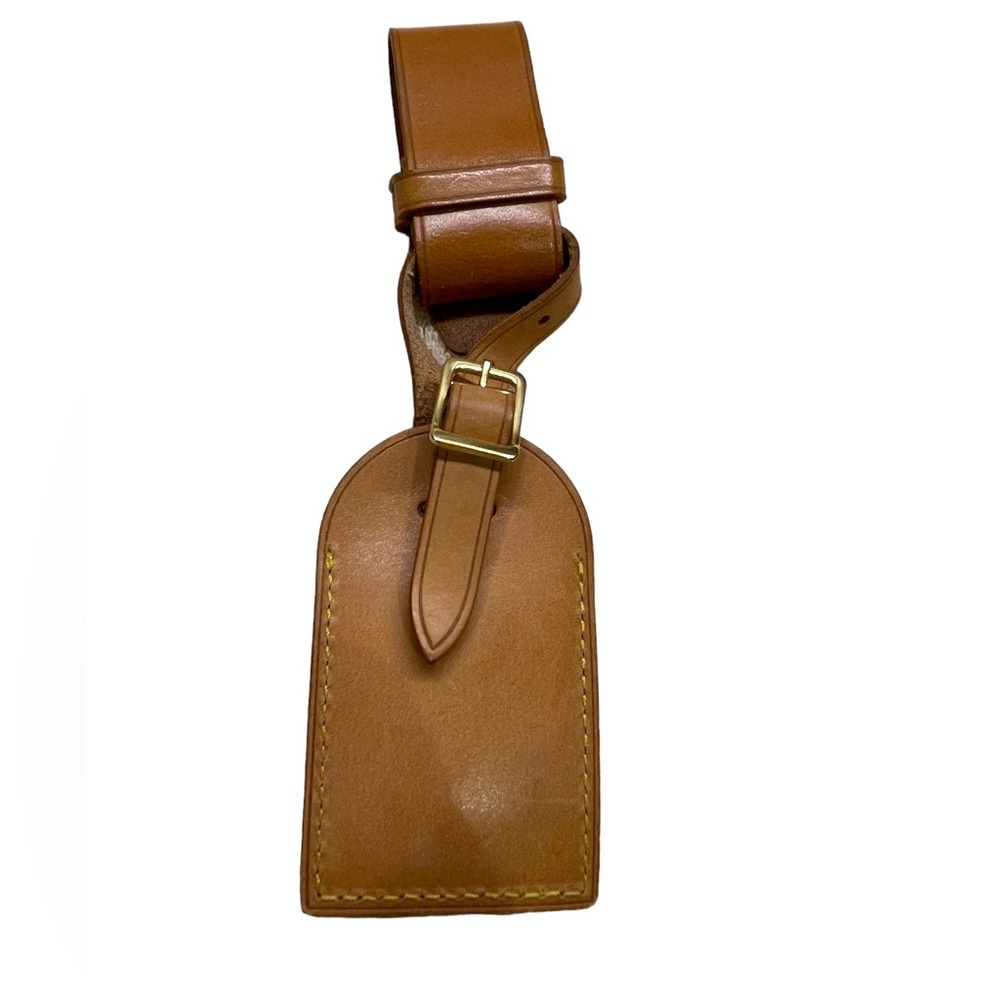 Louis Vuitton - natural leather luggage / name tag & poignet set - Picture 2 of 4